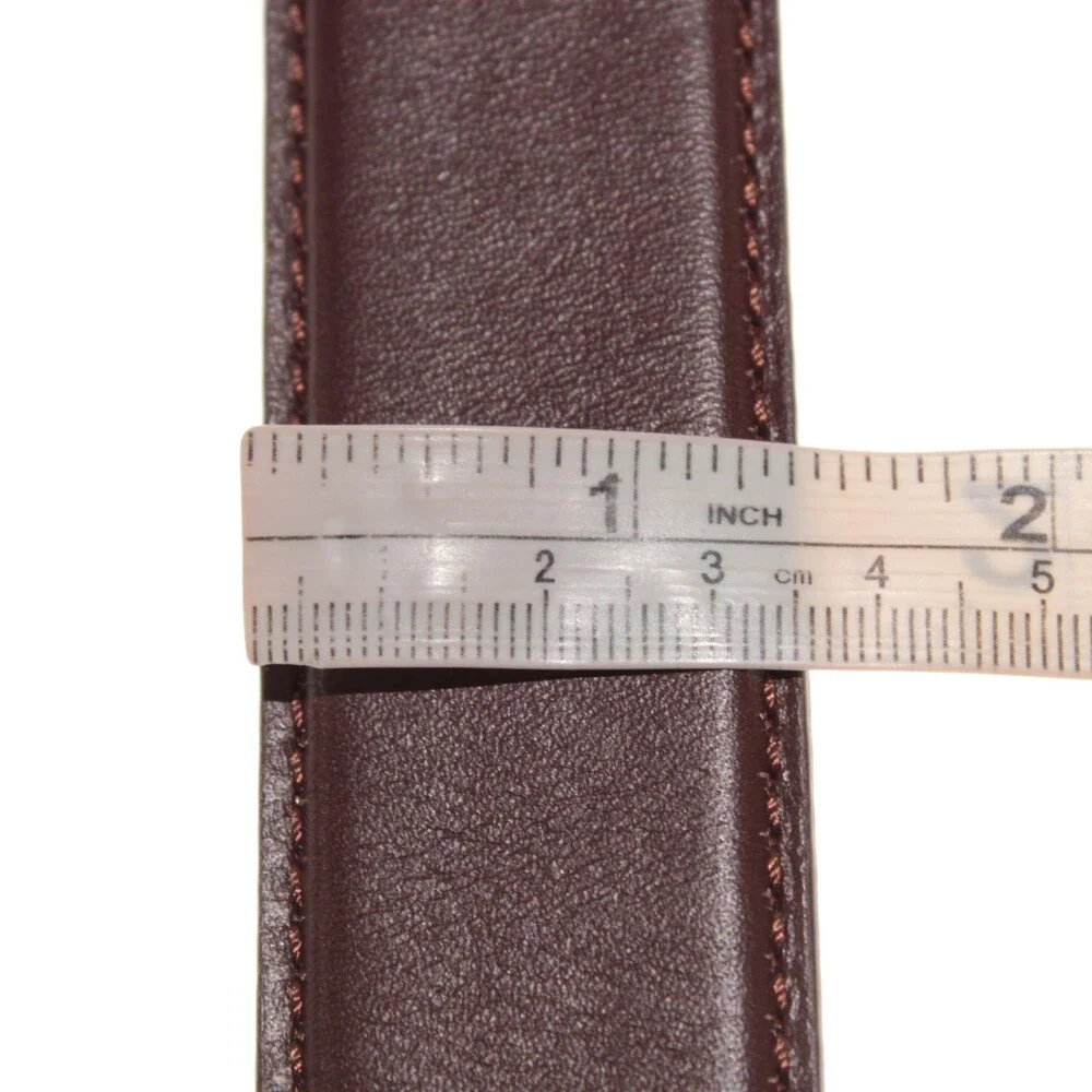 Di Bianco NWT Cut to Size Dress Belt In Solid Brown Leather One Size